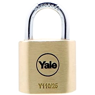 Brass padlock with steel shackle-Y110/25/115