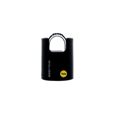 Brass shrouded padlock with steel shackle-Y121/40/125-Y12140125