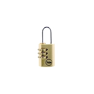 Brass combination padlock with steel shackle-Y150/22/120