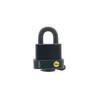 Laminated steel padlock with cover and steel shackle-Y220/51/118