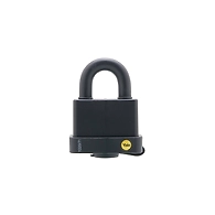 Laminated steel padlock with cover and steel shackle-Y220/71/130