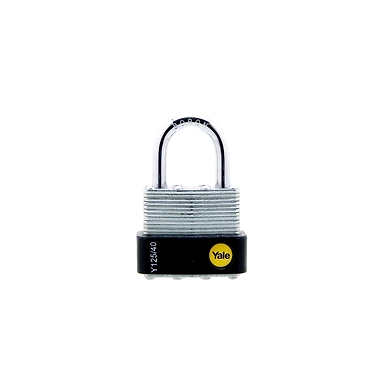 Laminated steel padlock with steel shackle-Y125/40/122-Y12540122