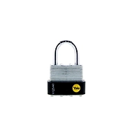 Laminated steel padlock with steel shackle-Y125/40/122