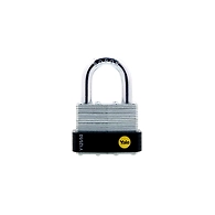 Laminated steel padlock with steel shackle-Y125/50/129