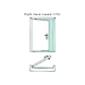Ozone - Magnetic Latch Glass Door Lock - S Series - OZ-MGL-22S-I Std SSS-500025-sm