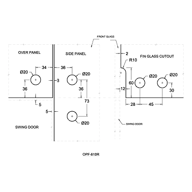 Ozone - Standard Patch Fittings - OPF-610 Right-1