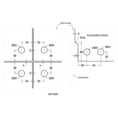 Ozone - Standard Patch Fittings - OPF-620 F-1