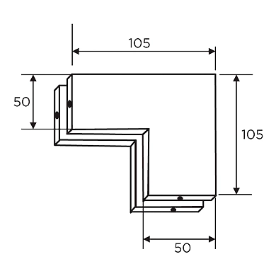 Ozone - Curvos Patch Fittings - OCPF-610-ST-500072