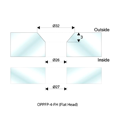 Ozone - Point Fixed Architectural Fittings - OPPF-4-1