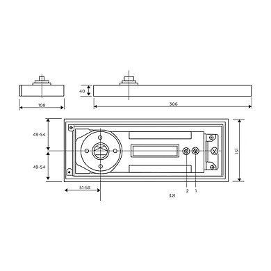 Ozone - Floor Spring - FS-8400 STD STD-500112