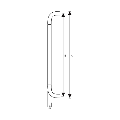 Ozone - Glass Door Handles - OGH-11-25x325MM SSS-500118