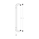 Ozone - Glass Door Handles - OGH-11-25x325MM SSS-500118-sm