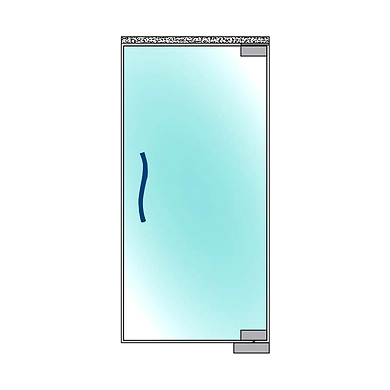 Ozone - Glass Door Handles - OGH-77-25x350MM SSS-1