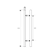 Ozone - Glass Door Handles - OGH-663-25x35x600 SSS-500125-sm