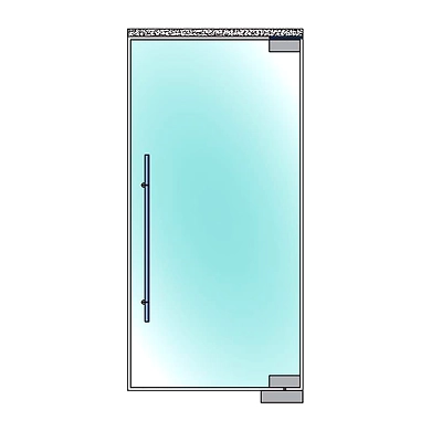 Ozone - Glass Door Handles - OGH-663-25x35x600 SSS-1