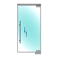 Ozone - Glass Door Handles - OGH-664-20x40x1200 SSS
