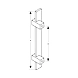 Ozone - Glass Door Handles - OGH-551-ED40x10x400 SSS-500128-sm