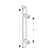 Ozone - Glass Door Handles - OGH-552-ED-40x10x450 SSS-500129-sm