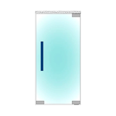 Ozone - Glass Door Handles - OGH-552-ED-40x10x450 SSS-1