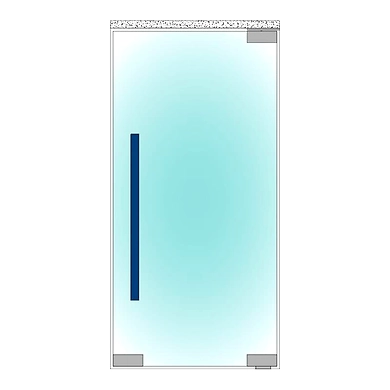 Ozone - Glass Door Handles - OGH-554-ED-20x40x400 SSS-1