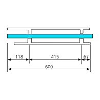 Ozone - Handles with Locks - OGHL-55-H-SH-SSS-25x600