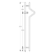 Ozone - Handles with Locks - OGHL-55-R/L-K2N-SSS-25x1400-500132-sm