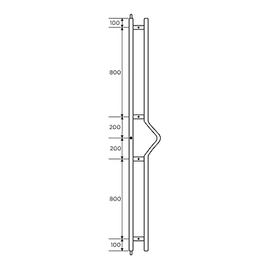 Ozone - Handles with Locks - OGHL-55-2P-A-SSS-25x2200-500137
