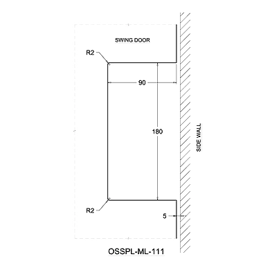 Ozone - Glass Door Locks - OSSPL-ML-111-SSS-1