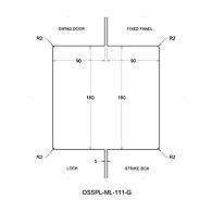 Ozone - Glass Door Locks - OSSPL-ML-111-G-SSS