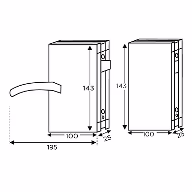 Ozone - Glass Door Locks - OSSPL-LATCH-111-G-SSS-500141