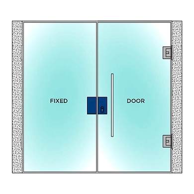 Ozone - Glass Door Locks - OSSPL-DL-111-G-SSS-1