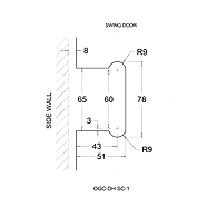Ozone - Partition Hinges - OGC-DH-SC-1-SSS