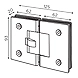 Ozone - Partition Hinges - OGC-DH-SC-2-SSS-500147-sm