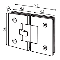 Ozone - Partition Hinges - OGC-DH-SC-2-SSS