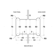 Ozone - Partition Hinges - OGC-DH-SC-2-SSS