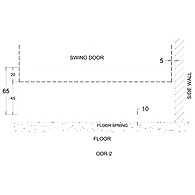 Ozone - Glass Door Rails - ODR-2-1 Mtrs Length