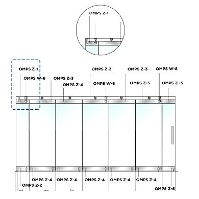 P060/61 - Over panel and side panel for double or single swing doors-500298