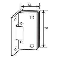 Brass padlock with closed shackle-Y110C/40/119