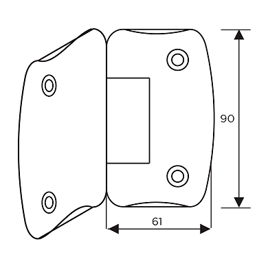 Brass padlock with boron steel shackle-Y90B/45/129-500340