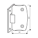 Laminated steel padlock with cover and steel shackle-Y220/51/118-500341-sm
