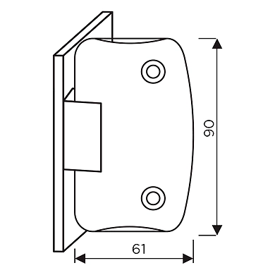 Laminated steel padlock with cover and steel shackle-Y220/61/123-500342