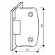 Laminated steel padlock with cover and steel shackle-Y220/61/123-500342-sm