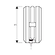 Stainless padlock with closed boron steel shackle-Y210C/38/127-500346-sm
