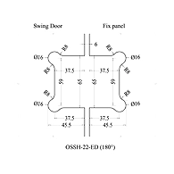 Ozone - Hinges &amp; Connectors-Edge Series - OSSH-22-ED-PSS