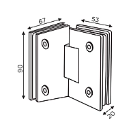 Ozone - Hinges & Connectors-Edge Series - OSSH-33-ED-PSS