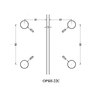 Ozone - Point Fixed Shower Fittings - OPSH-22-SC-PSS