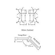 Ozone - Shower Hinge for 6-8 mm Glass-Edge Series - OSSH-3-ED