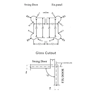 Ozone - Shower Hinge for 6-8 mm Glass-Edge Series - OSSH-4-ED