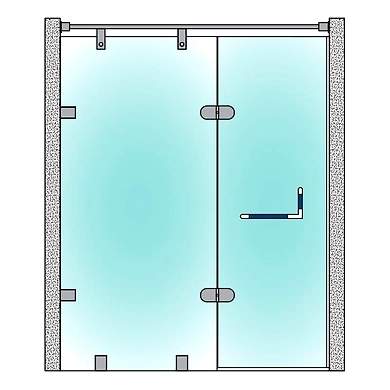 Ozone - Towel Bars with Handles - OGH-TB-3 SWAN BLUE-PSS-1