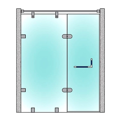 Ozone - Towel Bars with Handles - OGH-TB-3 SWAN CLEAR-SSS-1